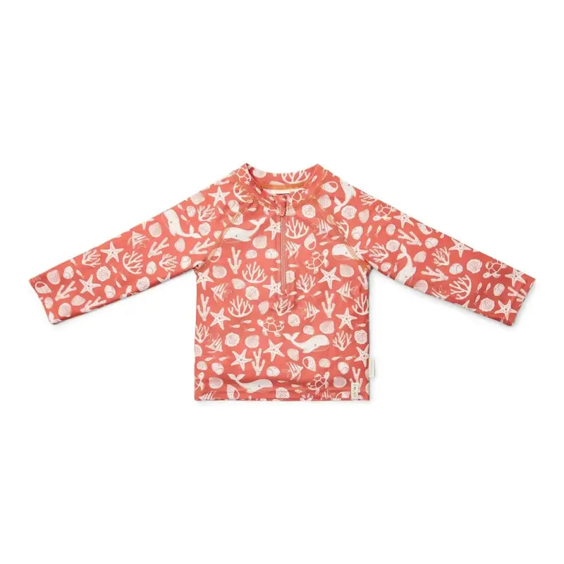 Little Dutch Μπλουζάκι μακρυμάνικο με προστασία UV Sea Life Coral Red