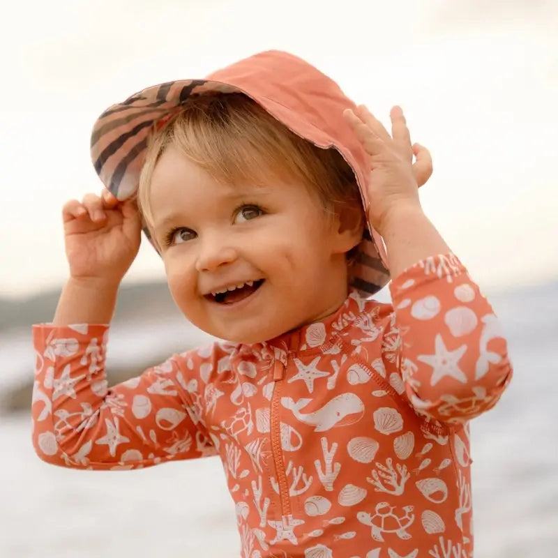 Little Dutch Μπλουζάκι μακρυμάνικο με προστασία UV Sea Life Coral Red