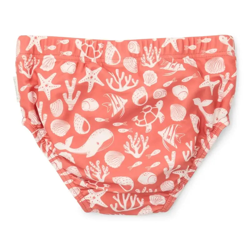 Little Dutch Μαγιό πάνα Sea Life Coral Red