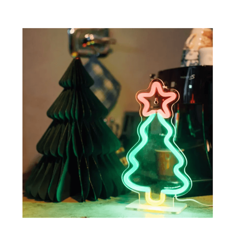 Legami  Christmas Neon Effect Led Sign Xmas Tree