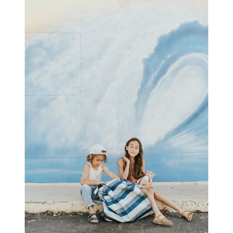 Play & Go - Tσάντα 2 σε 1 Outdoor Blue Stripes