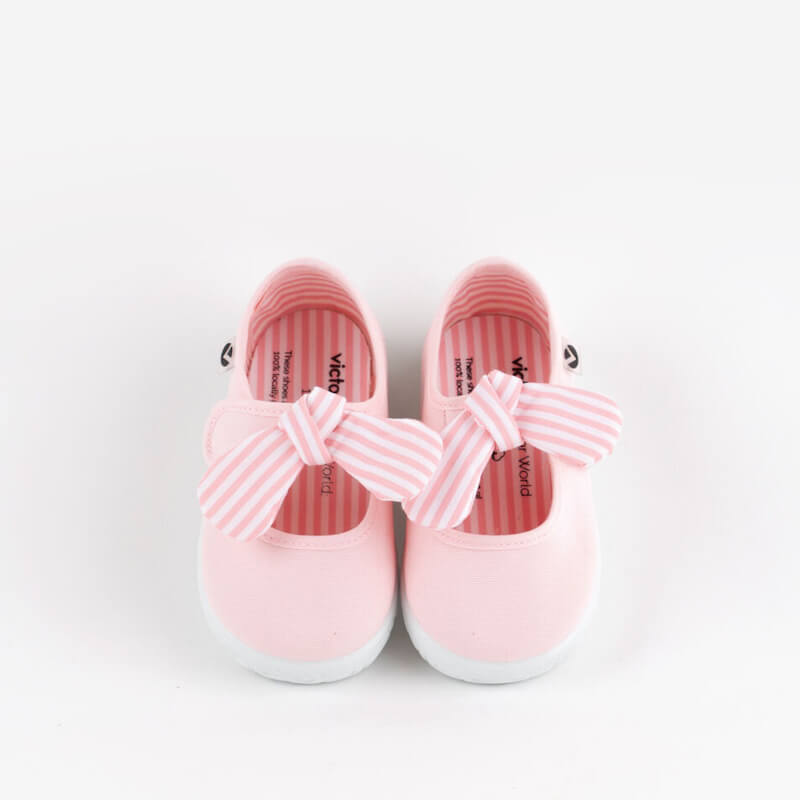 Victoria - Canvas Mary Janes Pink