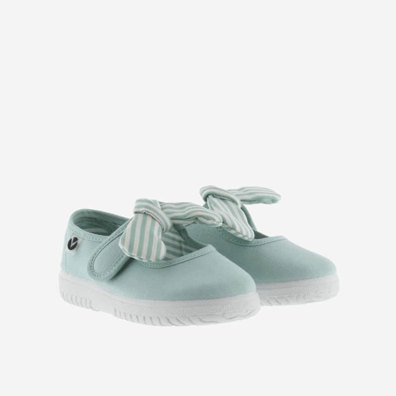 Victoria - Canvas Mary Janes Mint