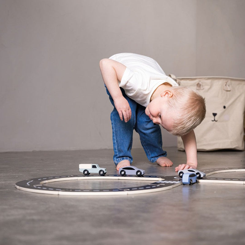 Jabadabado - Ξύλινος αυτοκινητόδρομος με 5 αυτοκινητάκια