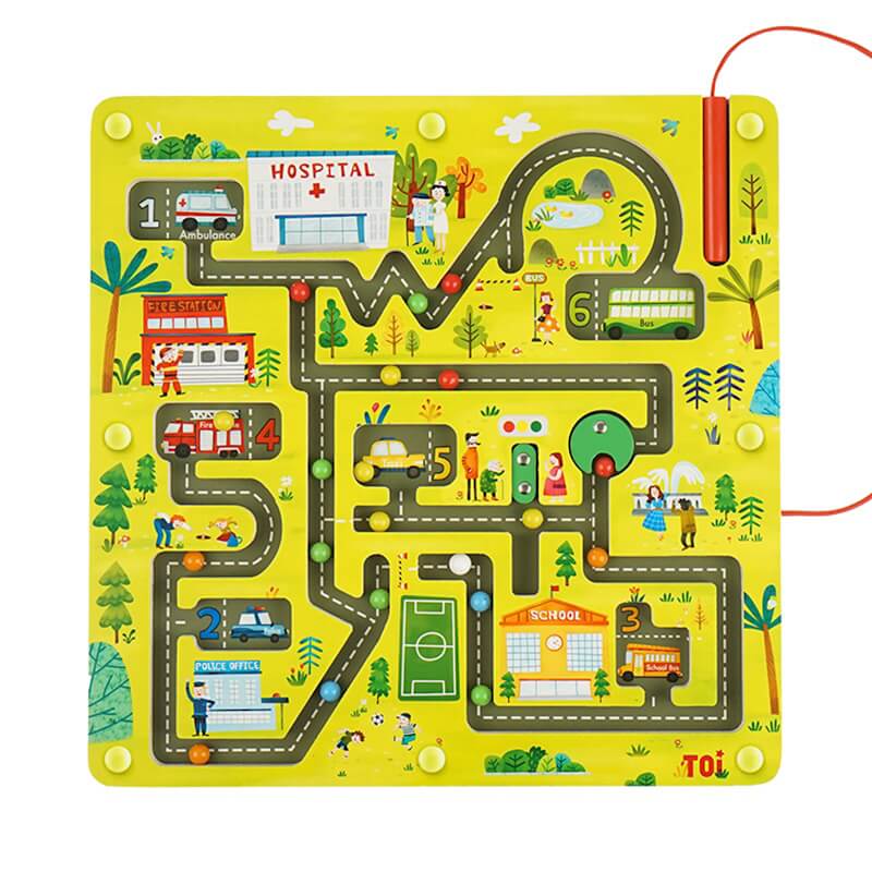 Toi World - Magnetic Maze - Traffic