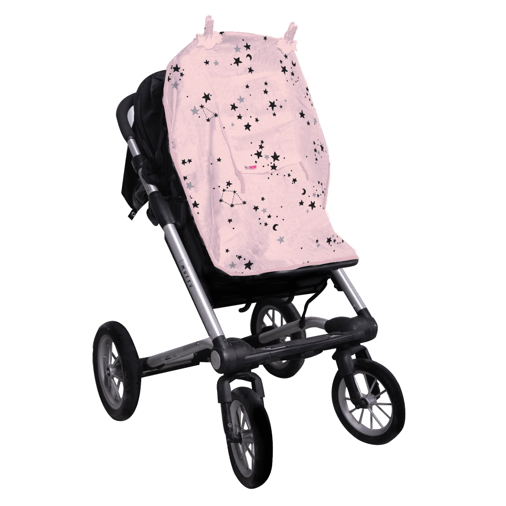 Minene Ήλιοπροστασία UV Καροτσιού Bamboo Pink