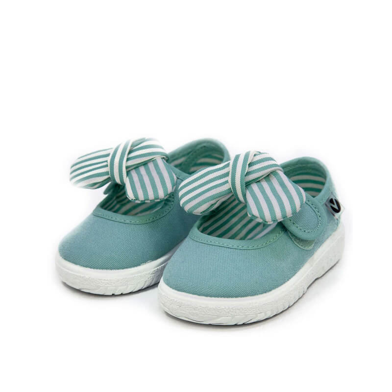 Victoria - Canvas Mary Janes Mint