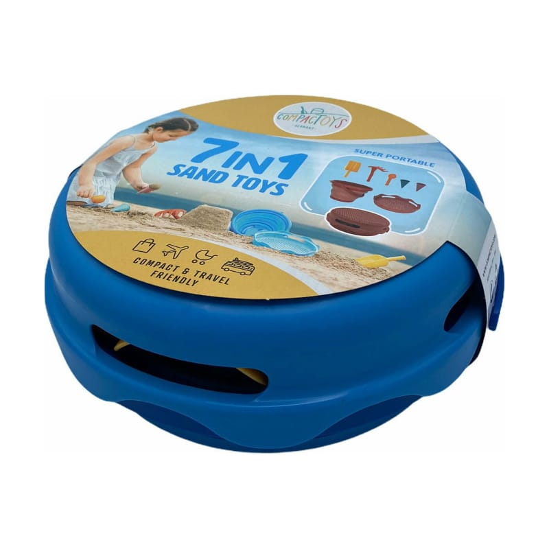 CompacToys 7in1 Sand Toys - Blue
