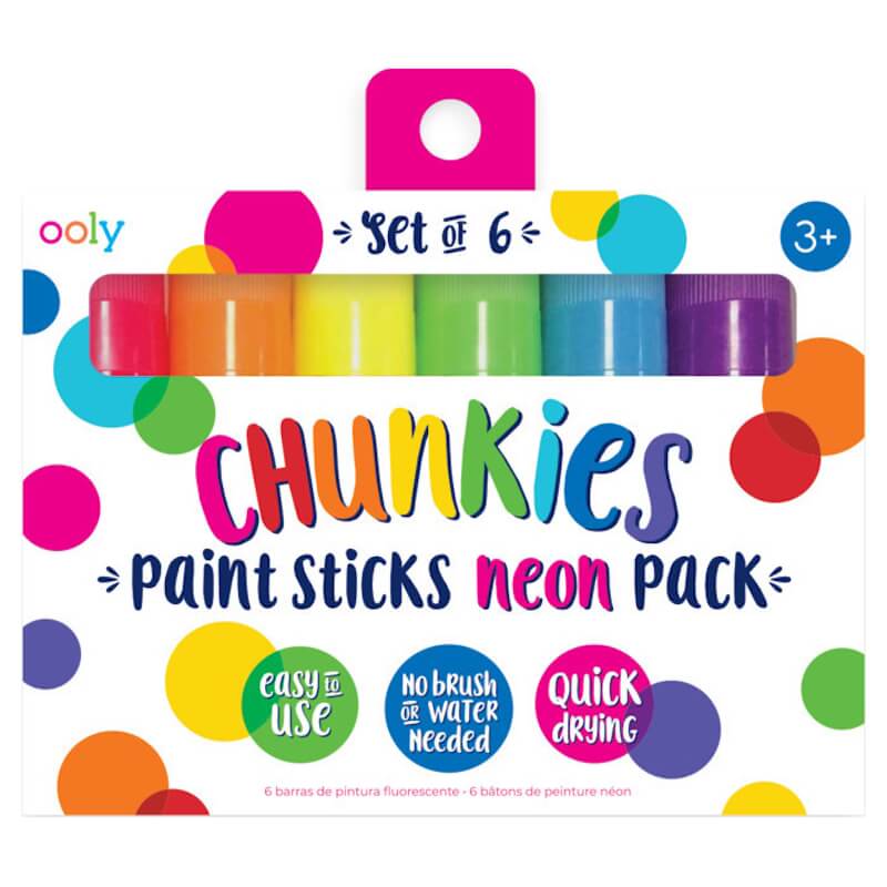 Ooly Chunkies Paint Sticks Neon 6τεμ.