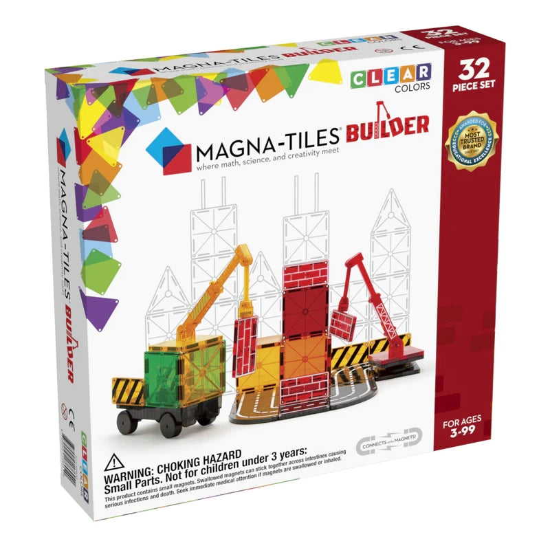 Μαγνητικό Παιχνίδι 32 κομματιών Builder Magna-Tiles
