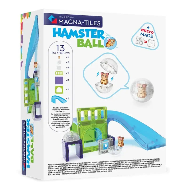Magna-Tiles Μαγνητικό παιχνίδι 13 κομμάτια σετ Hamster Ball