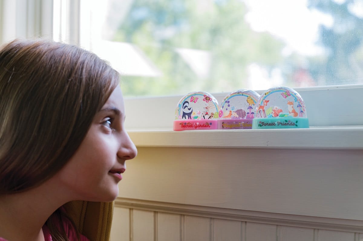 Kidzlabs Χιονόμπαλες Ουράνιο Τόξο με Glitter