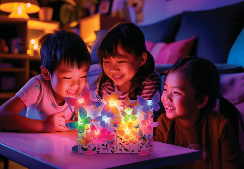 Kidzlabs Λαμπερές 3D Πεταλούδες σε Καμβά