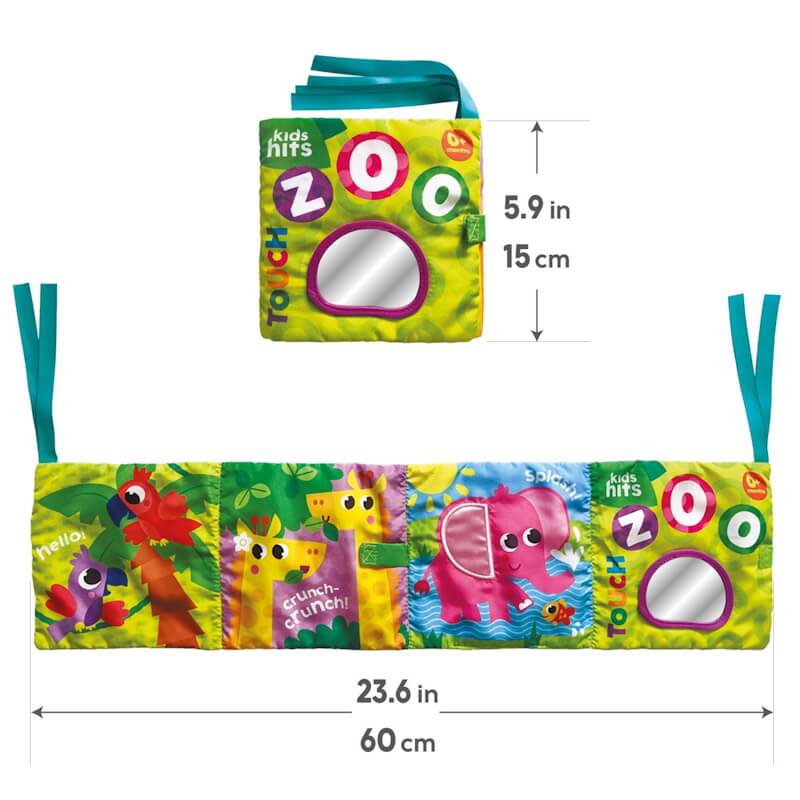 Kids Hits Πάνινο Βιβλίο Ζωολογικός Κήπος 2 σε 1