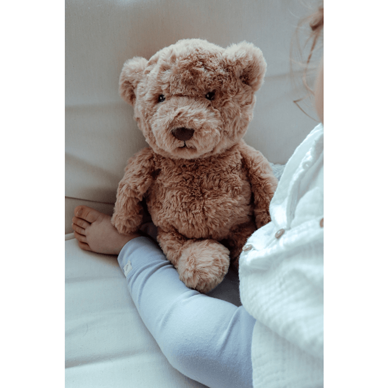 FLOW. Λούτρινο αρκουδάκι Lou με λευκούς ήχους & μουσική - Brown