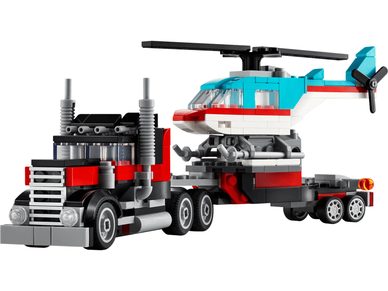 The Lego® Creator 3in1 Flatbed With Helicopter 