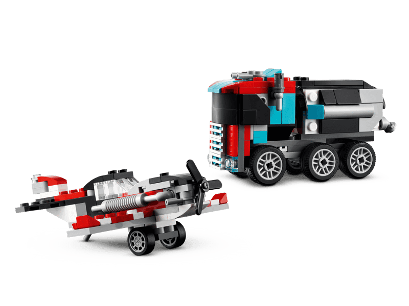 The Lego® Creator 3in1 Flatbed With Helicopter 