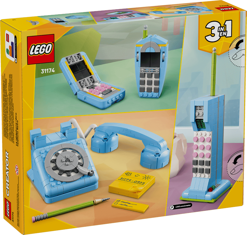 The Lego®  Creator 3in1 Retro Telephone