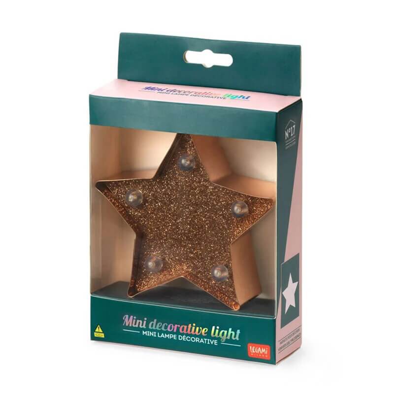 Legami - Christmas Mini Decorative Light - Glitter Star