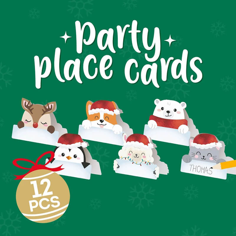 Legami - Christmas Party Place Cards Set 12