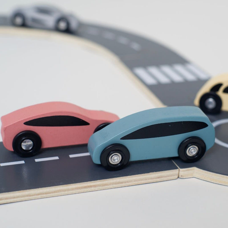 Jabadabado - Ξύλινος αυτοκινητόδρομος με 5 αυτοκινητάκια