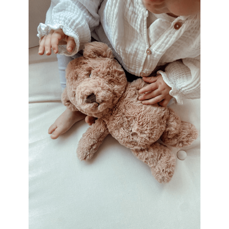 FLOW. Λούτρινο αρκουδάκι Lou με λευκούς ήχους & μουσική - Brown