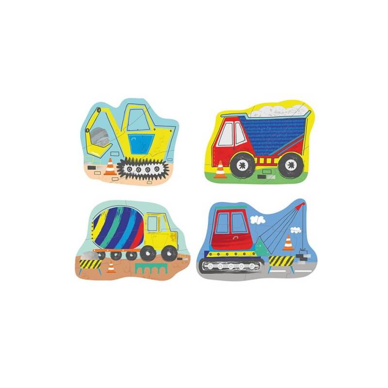 Floss & Rock My 1st Puzzles 3-4-6-8 κομματιών - Construction