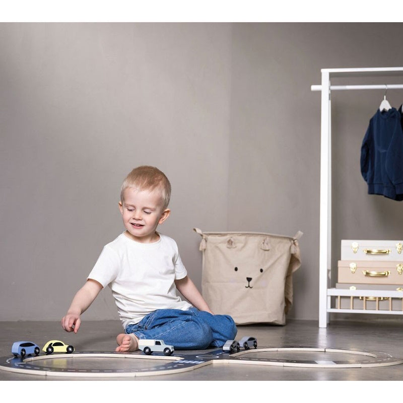 Jabadabado - Ξύλινος αυτοκινητόδρομος με 5 αυτοκινητάκια