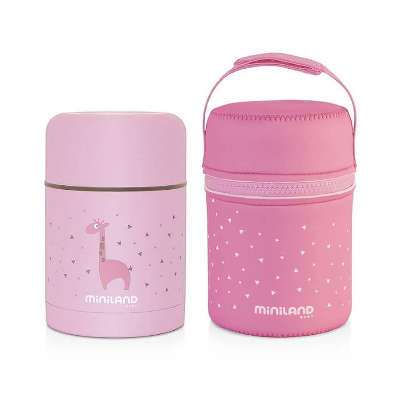 miniland-thermos-anoxidotos-me-thiki-neopren-89222-roz-pink