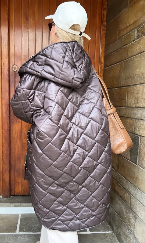 Oversized Anima Puffer in Brown
