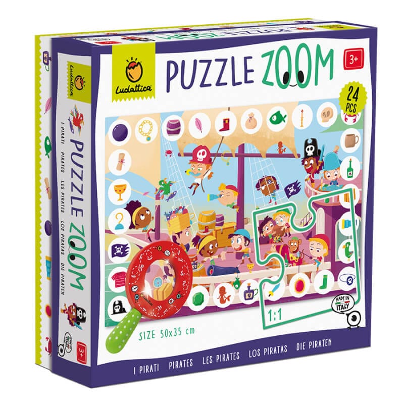 Ludattica Puzzle Zoom - Pirates 24pcs