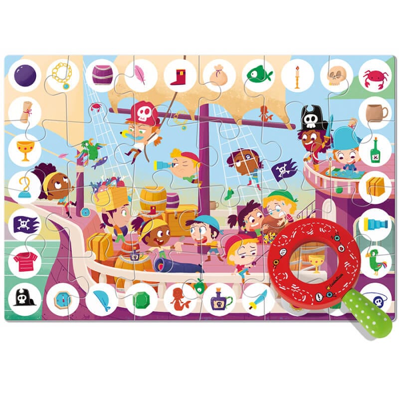 Ludattica Puzzle Zoom - Pirates 24pcs