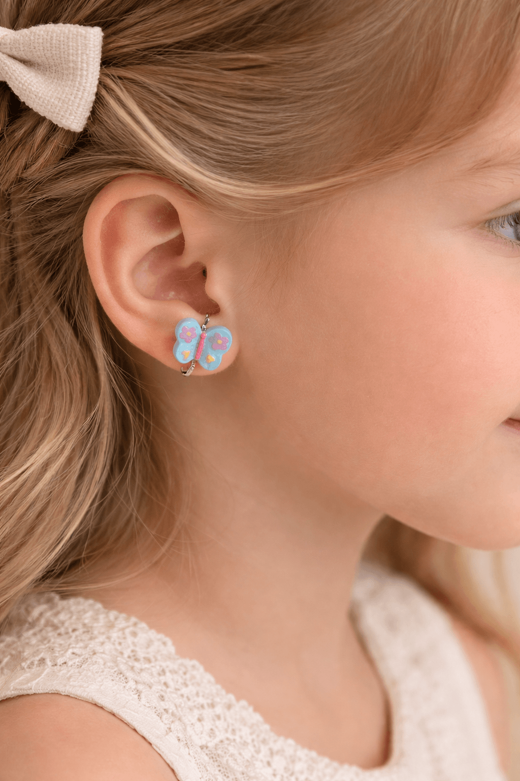 Olivia Bloom Mini Clip-ons Blue Butterfly