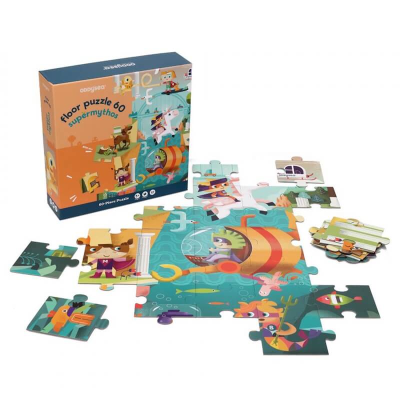 Oddy at Sea Floor Puzzle Supermythos 60pcs