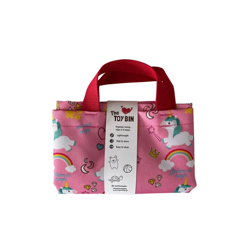 Toy Bin - Tσάντα / Καλάθι Pink Unicorn