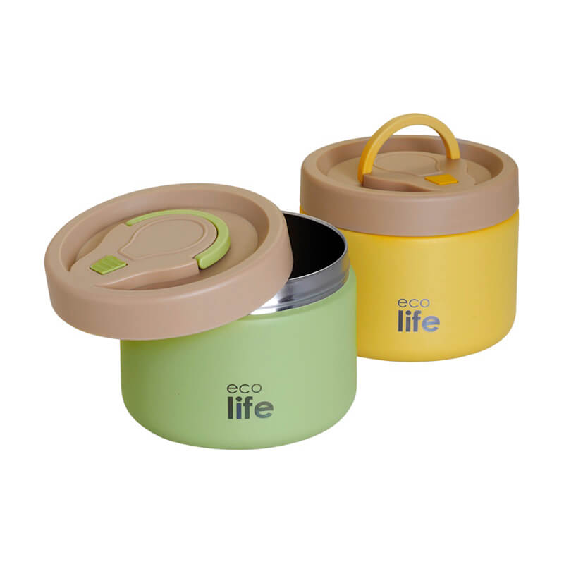 Eco Life Ανοξείδωτο ΦαγητοδοχείοThermos 850ml Yellow