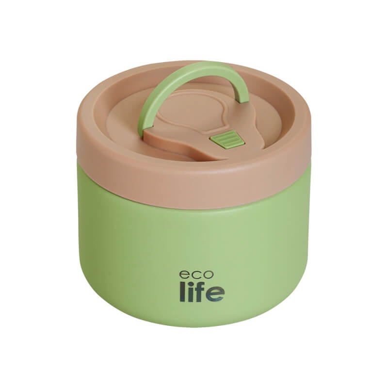 Eco Life Ανοξείδωτο ΦαγητοδοχείοThermos 850ml Lime
