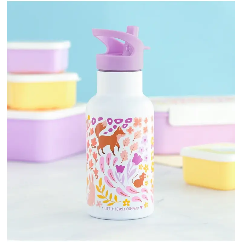 A Little Lovely Company Παγούρι Θερμός 350ml - Flower Garden