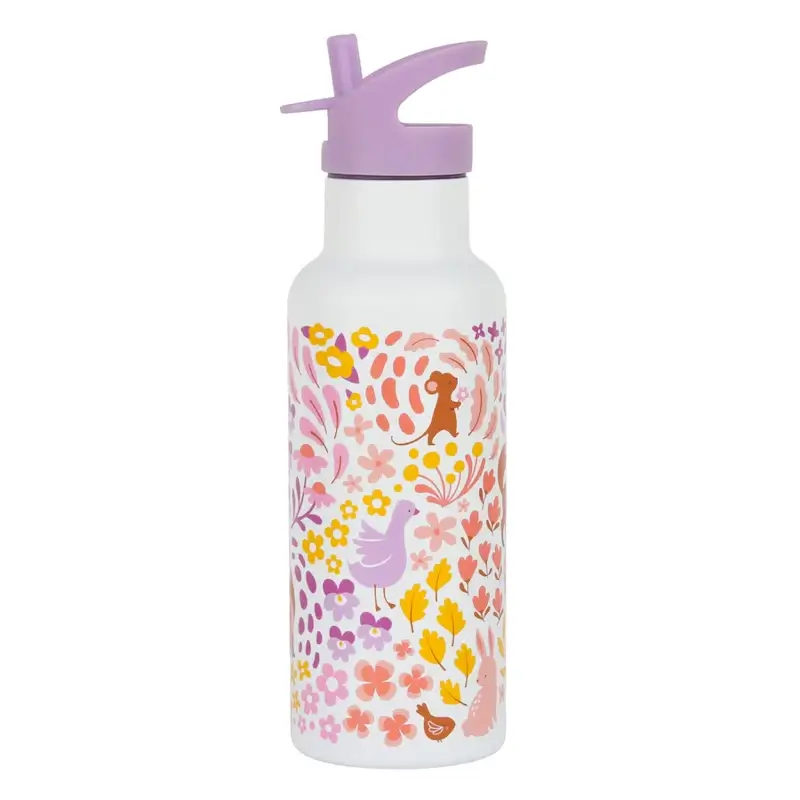 A Little Lovely Company Παγούρι Θερμός 500ml - Flower Garden
