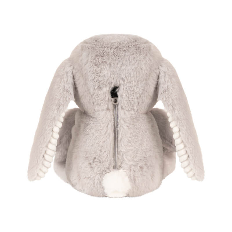 FLOW. Υφασμάτινο λαγουδάκι Milo με λευκούς ήχους & μουσική - grey