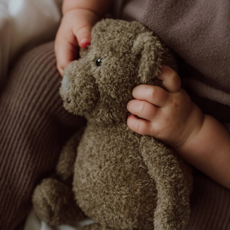 FLOW. Υφασμάτινο αρκουδάκι Lou με φωτάκι νυχτός - grey