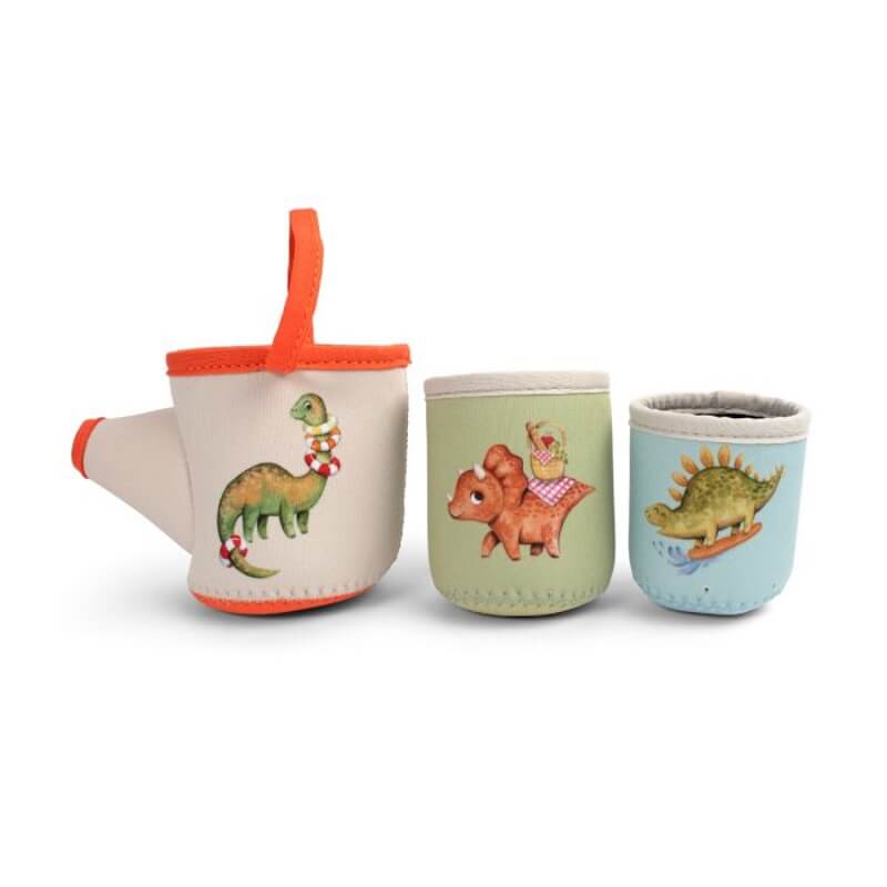 Filibabba Neoprene Βath Τoys Dino Activity Cups