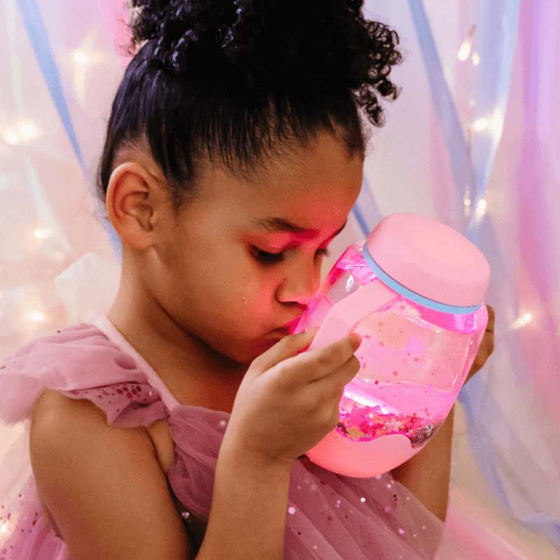 Glo Pals Sensory Jar –  Pink Bubblegum
