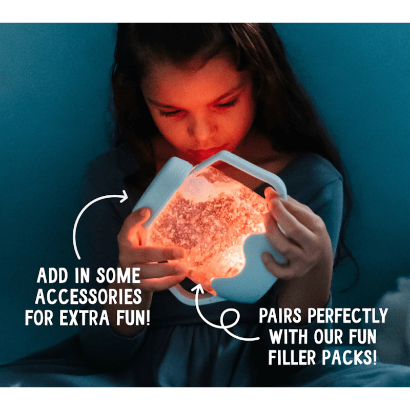 Glo Pals Sensory Jar – Blue – Frosty Fun