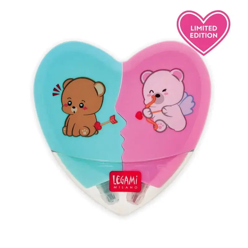 Legami Limited Edition 2 in 1 Heart lighters