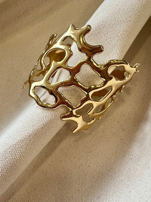 Coral Bangle - Gold