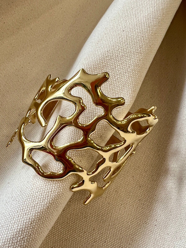 Coral Bangle - Gold