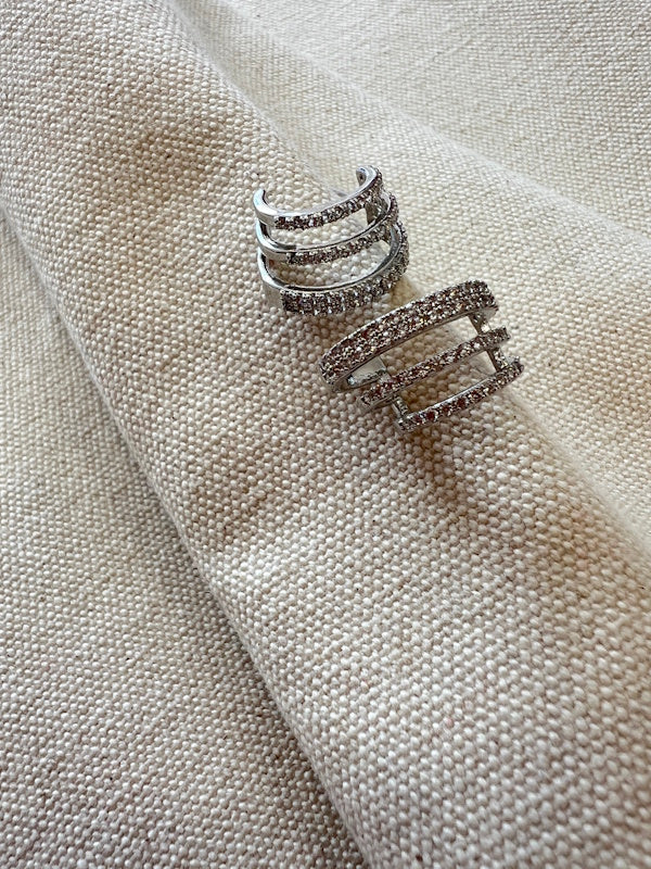 Izza Earrings in Silver