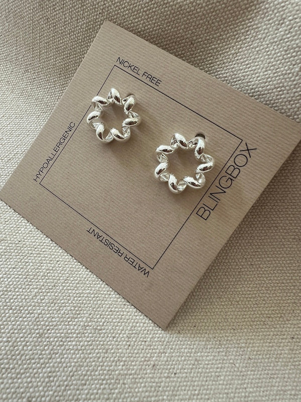 Spring Earrings in Silver