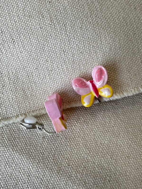 Olivia Bloom Mini Clip-ons Pink Butterfly